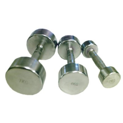 Chrome Dumbells 1kg Pair (Chrome Dumbells 1Kg)