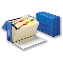 A-Z Expanding Box Blue