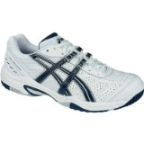 ASICS Gel-Dedicate Mens Tennis Shoes , UK10.5, WHITE/MARINA/LIGHTNING