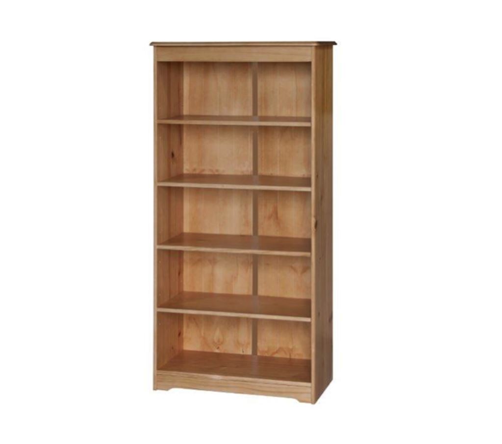 Pine 5 shelf bookcase