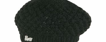 Ladies Barts Rasha Beret Beanie. Black