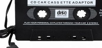 Bheema Car Audio Cassette Tape Adapter for MP3 CD Mini Disk Player - Black
