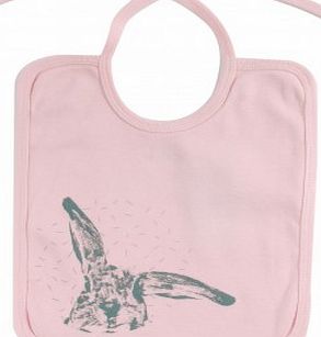 Bonton Rabbit bib Pale pink `One size