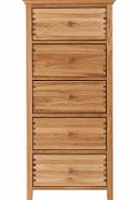 Oklahoma 5 Drawer Chest - Oak