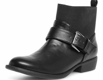 Womens Black biker boots- Black DP22249701