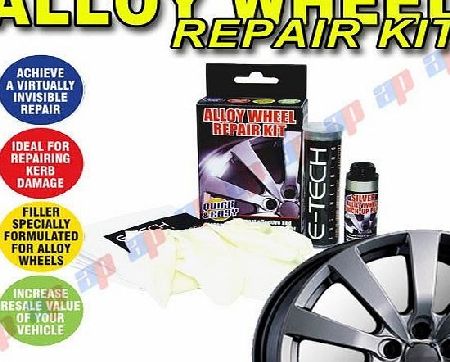 E-Tech Car Micro Silver Metallic Alloy Wheel Refurbishment Repair Touch-Up Kit Ideal for Scuffs and Kerb Damage for SKODA FABIA