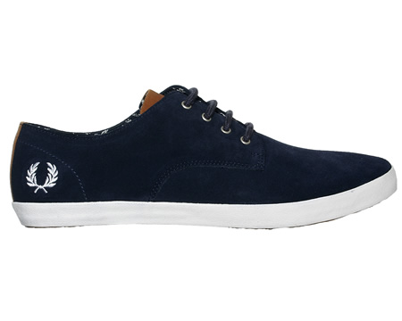 Foxx Suede Carbon Blue Trainer