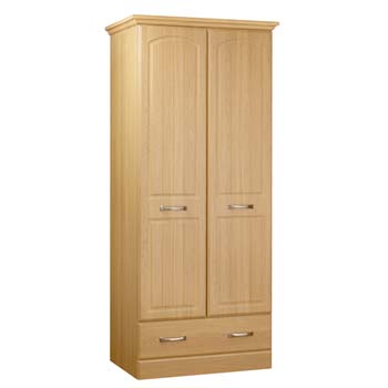 Maybn 2 Door 1 Drawer Wardrobe