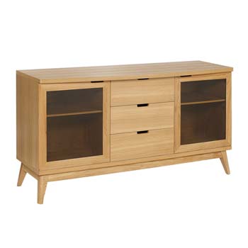 Rosca Solid Oak Glazed 2 Door Sideboard