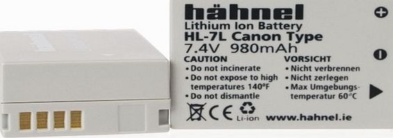 Hahnel HL-7L - 1000 186.3 - White - Camera Battery - 7.2V