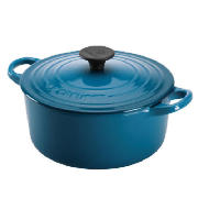 16cm Round Casserole graded blue