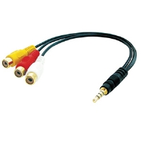 Lindy AV Adapter Cable, for Camcorders to TV
