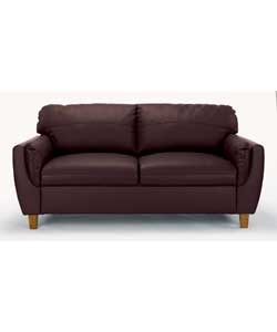 Regular Leather Sofa - Chocolate