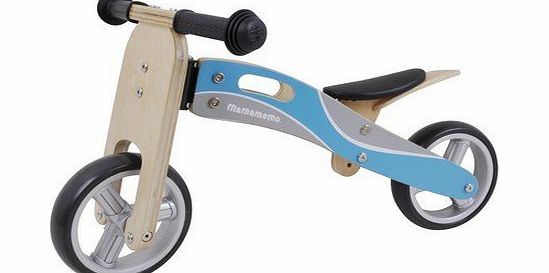 MaMaMeMo  Boys Wooden Micro Bike/ Balance Bike
