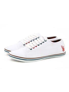 White Toe Canvas Shoe