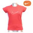 Womens Swoosh Raglan Tee - Sport Red