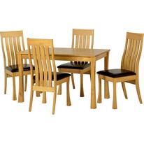 Saxton Dining Set in Light Oak