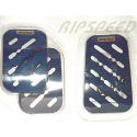 3 piece rally pedal set Colour co-ordinated with other products in the Ripspeed range.These pedal