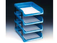 Beanstalk 3000 blue letter tray, EACH