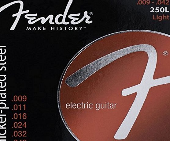 Fender 250L 9-42 Electric Guitar Strings Nickel Plated Steel