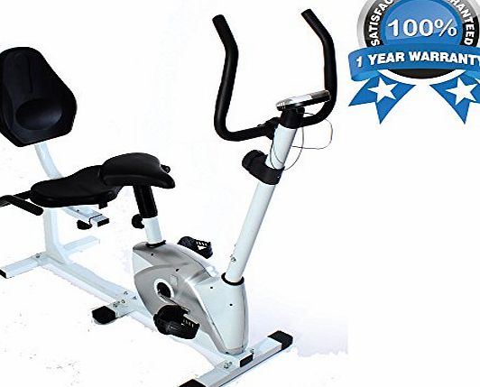 GYM MASTER  2016 - 2 in 1 Recumbent and Upright Exercise Magnetic Bike Dual Cardio Fitness Training Machine with LCD Monitor amp; Pulse Sensors 1 Year Warranty
