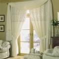 LXDirect suzette lined voile curtains