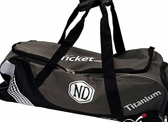 ND Sports Nd Titanium Cricket Holdall Large Kit Duffle Equipment Carrier Wheelie Kit Bag