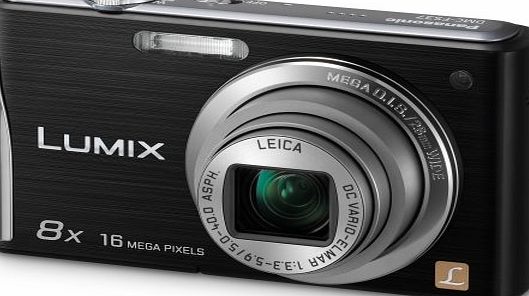 Panasonic Lumix FS37 Digital Camera - Black (16.1MP, 8x Optical Zoom) 3 inch Touchscreen LCD