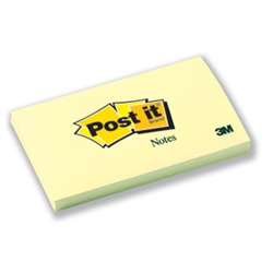 Post-it Canary Yellow Note 76x127mm