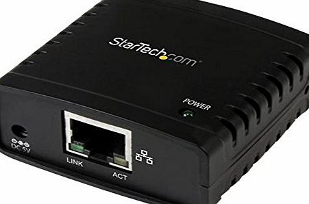 StarTech 10/100 Mbps Ethernet to USB 2.0 Network LPR USB Print Server