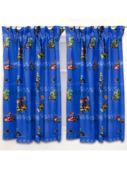 Super Mario Bros Nintendo Super Mario Race Curtains