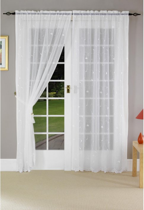 Symphony White Voile Curtains
