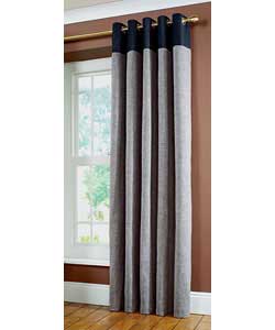 66 x 72in Tweed and Suede Curtains - Granite