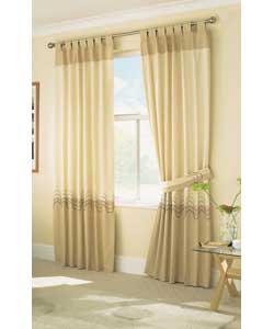 66 x 90in Pair of Concerto Embroidered Tab Top Curtains