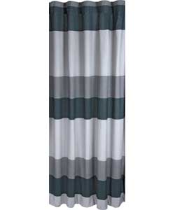 Unbranded Banded Black Stripe Curtains - 66 x 72 inches