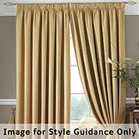 Cotton Satin Lined Curtains Navy 168 x 229cm