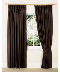 Lined Curtains 46 x 72 Chocolate