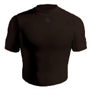 Unbranded Short Sleeve Bodyshirt Crew Neck Black adult large