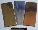 - Gold, silver and copper metallic rub on transfer foils for cardmaking and craft with Tonertex Write and Rub glue pen