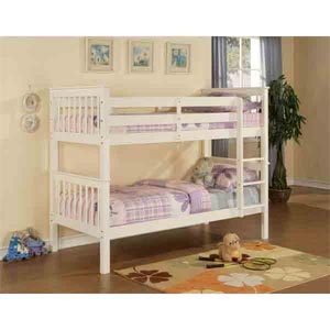 (ND) Limelight , Pavo, 3FT Single Bunk Bed - White