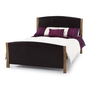 (ND) Serene , Milano, 4FT 6 Double Leather Bedstead