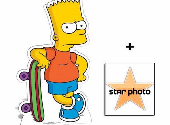 (Starstills UK) Celebrity Fan Packs Fan Pack - Bart Simpson Lifesize Cardboard Cutout / Standee - Includes 8x10 (25x20cm) Star Photo