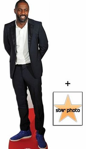 (Starstills UK) Celebrity Fan Packs Fan Pack - Idris Elba Lifesize Cardboard Cutout / Standee - Includes 8X10 (25X20Cm) Star Photo
