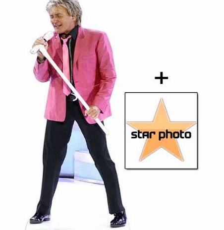 (Starstills UK) Celebrity Fan Packs *FAN PACK* - Rod Stewart Lifesize Cardboard Cutout / Standee - INCLUDES 8X10 (25X20CM) STAR PHOTO - FAN PACK #343