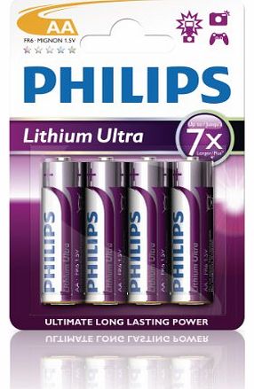 0 Philips Lithium Ultra AA 4 PK (12)