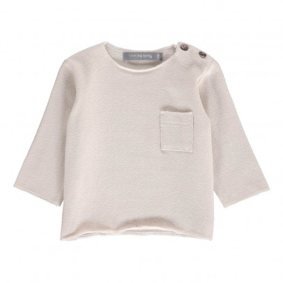 1  IN THE FAMILY Oriol Pocket T-shirt Light grey `18 months