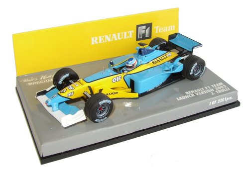 1:43 Minichamps Renault F1 Launch Car 2002 - Ltd Ed 2-201 pcs - Jarno Trulli