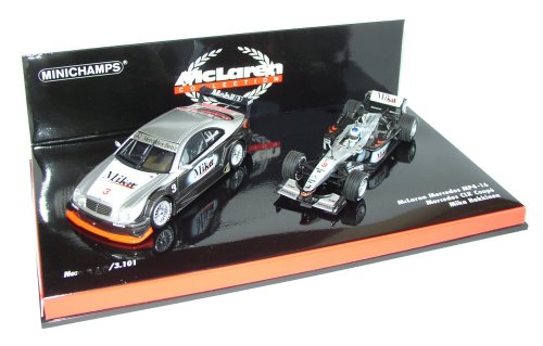 1-43 Scale 1:43 Model McLaren MP4/16 and Mercedes CLK Coupe DTM Box Set - Ltd. Ed 3-101 pcs. - Mika Hakkinen