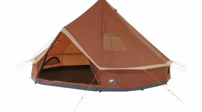 10T Outdoor Equipment 10T Mojave 400 - 8-person pyramid round tent with sewn in ground sheet, WS=5000 mm