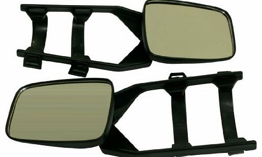 10T Outdoor Equipment 1440760803 Extension Car Side-View Mirror for Towing Caravans Black Set of 2